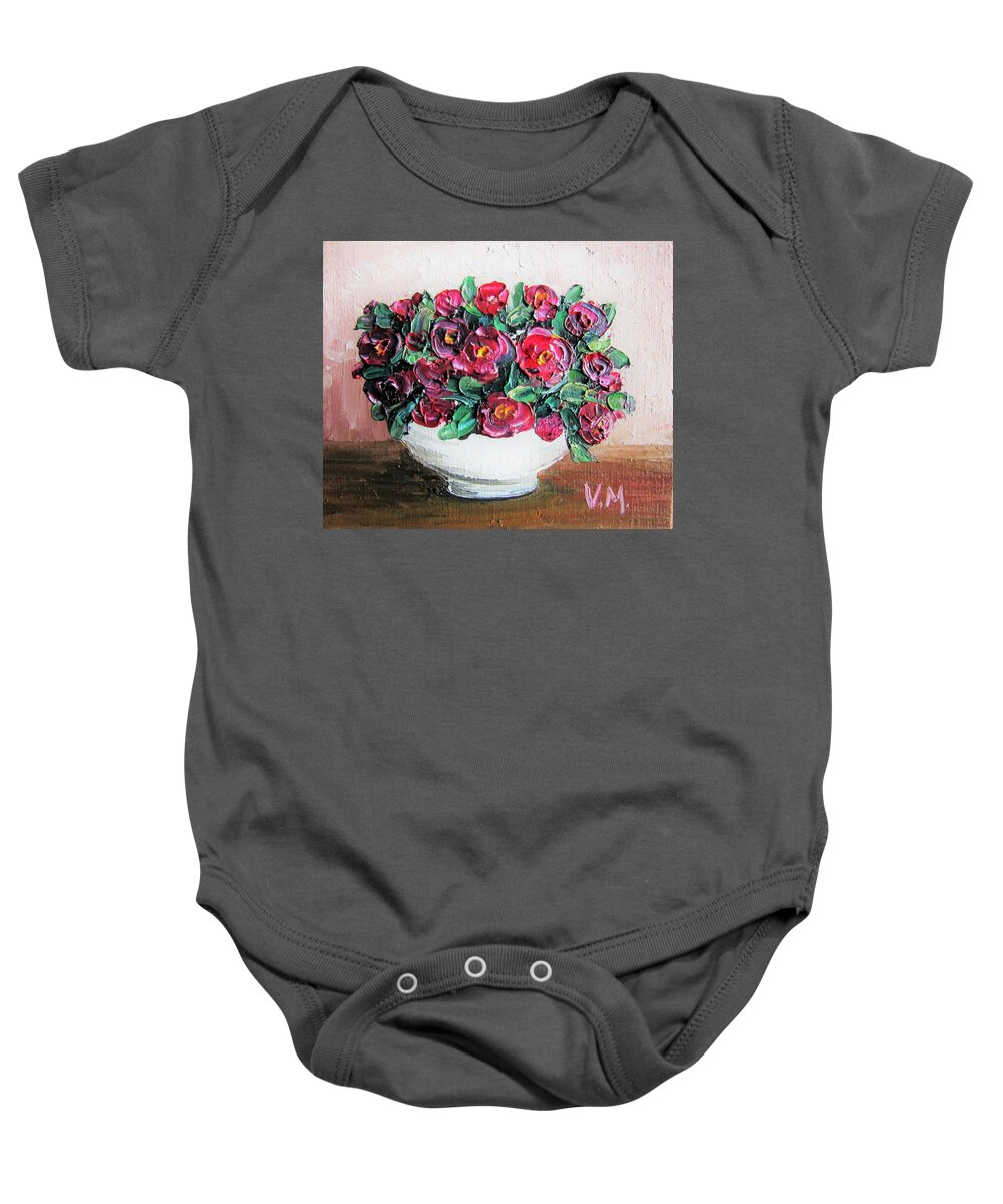Flowers Baby Onesie featuring the painting Small Flowers by Vesna Martinjak