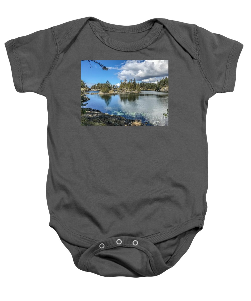 British Columbia Baby Onesie featuring the photograph Smuggler's Cove by William Wyckoff