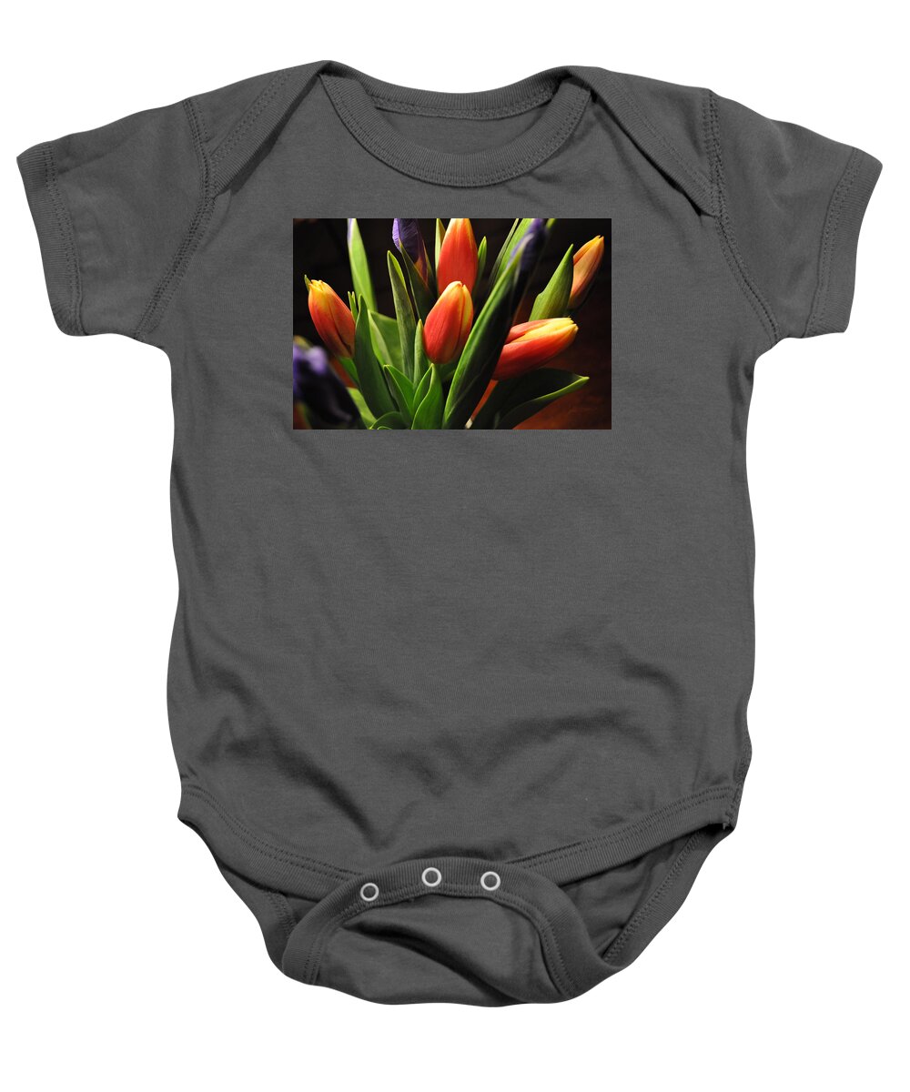 Flowers Baby Onesie featuring the photograph Soft Fireworks by Luke Moore
