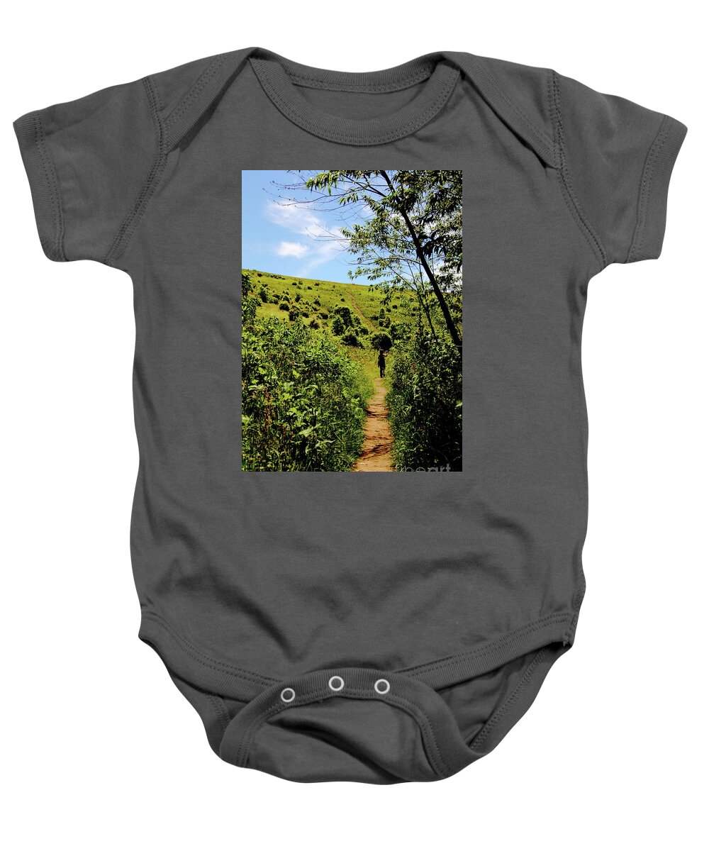 Max Patch Baby Onesie featuring the photograph Sometimes We Walk Alone by Allen Nice-Webb