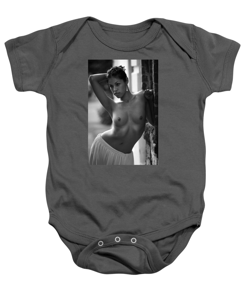 Nude Baby Onesie featuring the photograph Sophie by Vitaly Vachrushev