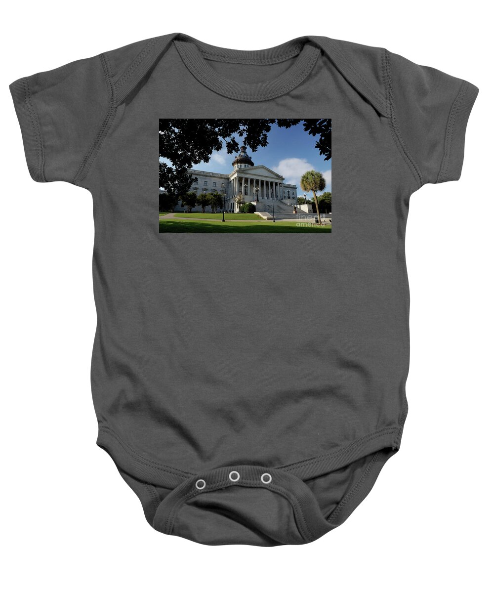 South Carolina Baby Onesie featuring the photograph South Carolina State House 2 by Michael Eingle