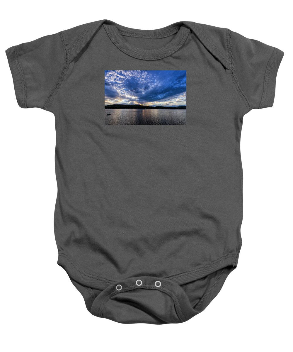 Spofford Lake New Hampshire Baby Onesie featuring the photograph Spofford Lake Sunrise by Tom Singleton