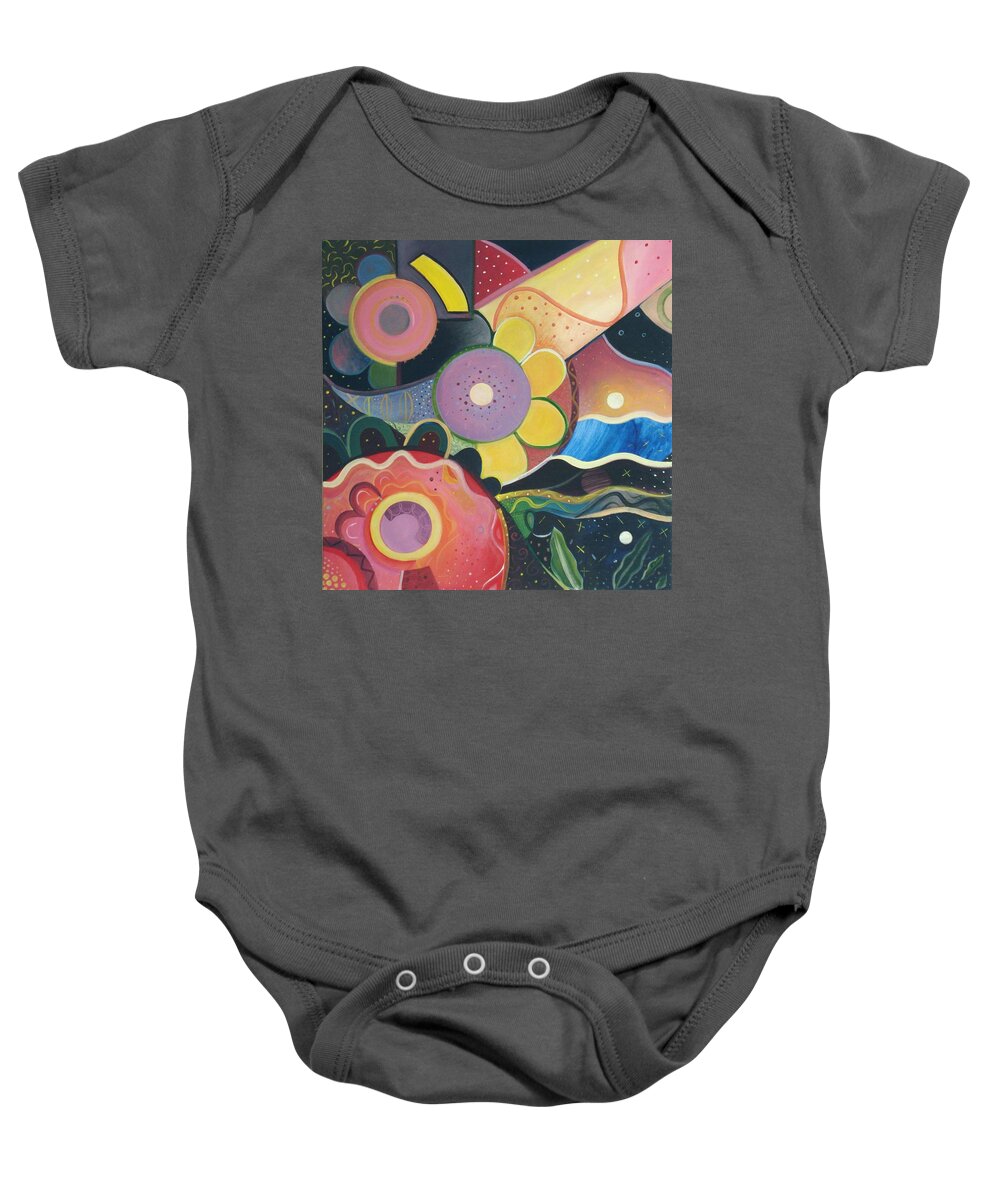 Spring Baby Onesie featuring the painting Spring Is Coming by Helena Tiainen