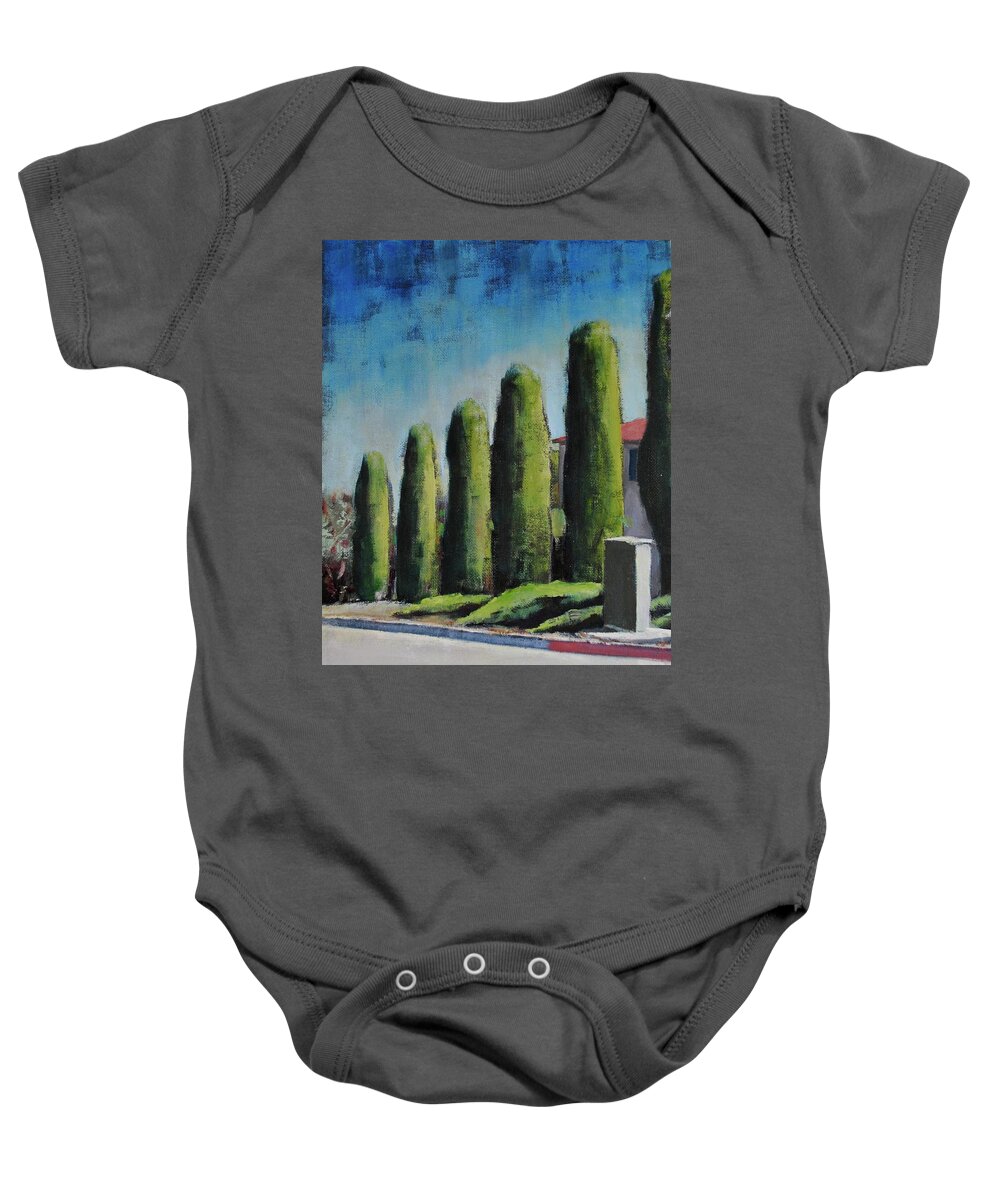 Painting Baby Onesie featuring the painting SRF Sunny by Richard Willson