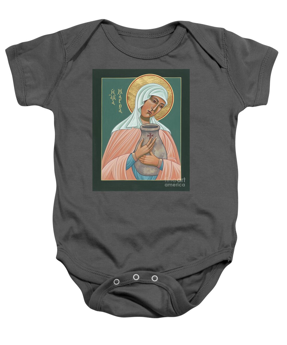 St Martha Of Bethany Baby Onesie featuring the painting St Martha of Bethany by William Hart McNichols