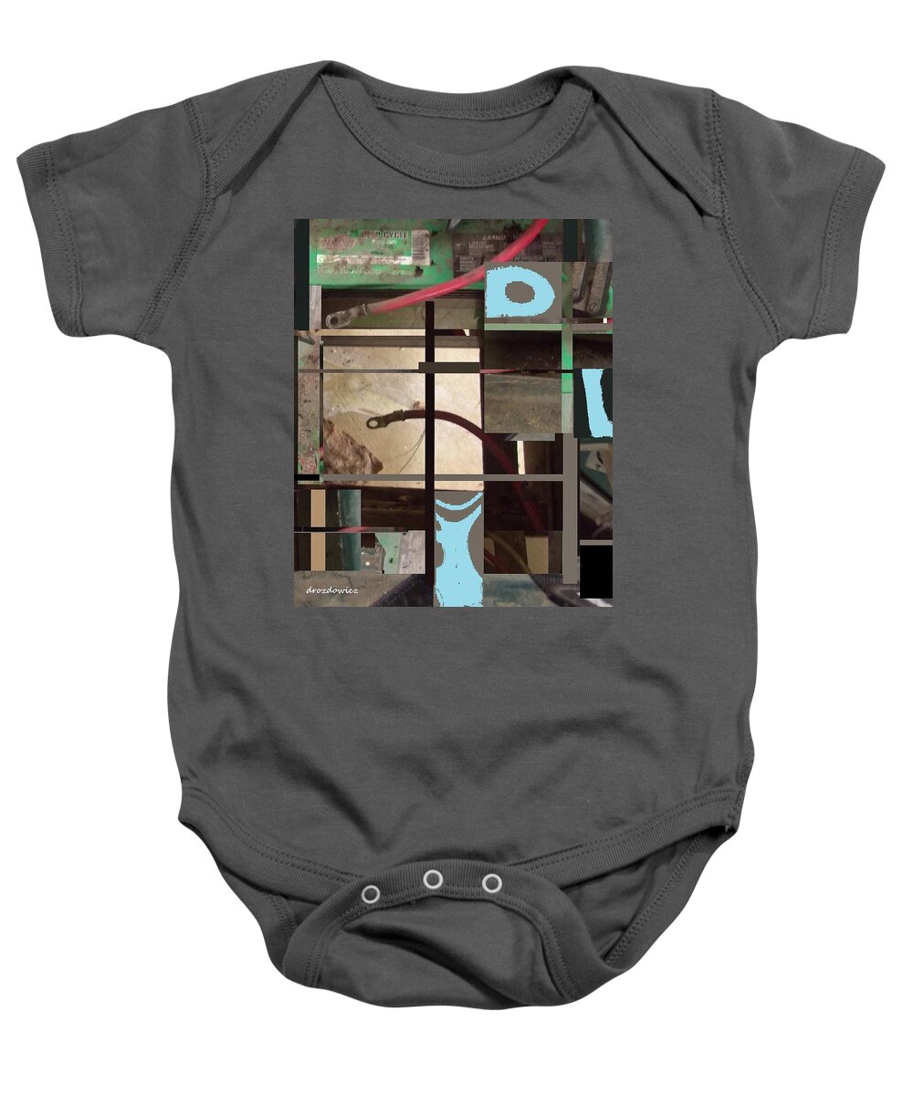 Proscenium Play Scene Baby Onesie featuring the mixed media Stage by Andrew Drozdowicz