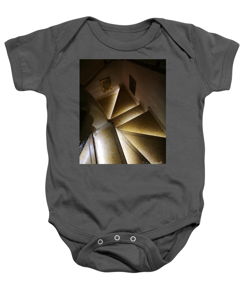Architecture Baby Onesie featuring the photograph Staircase by Jarek Filipowicz