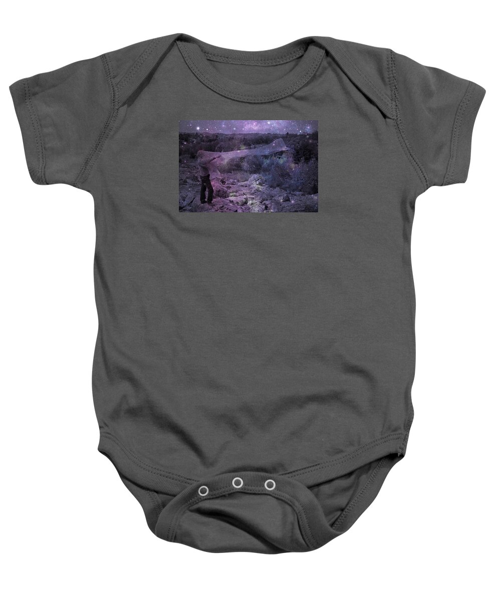 Stars Baby Onesie featuring the photograph Star Catcher by Jim Cook