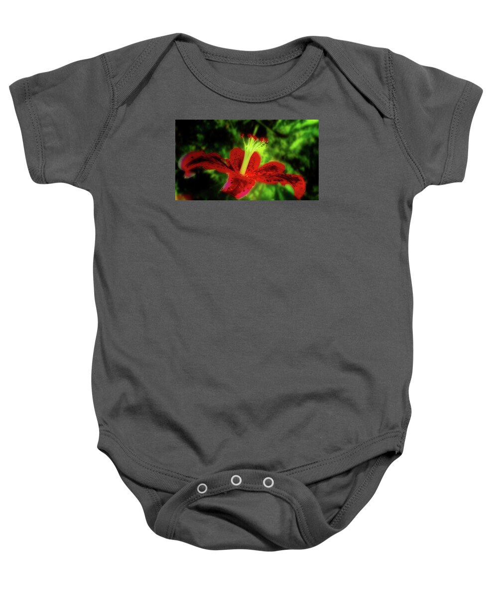 Stargazer Lily Baby Onesie featuring the photograph Stargazer Lily by Mike Breau