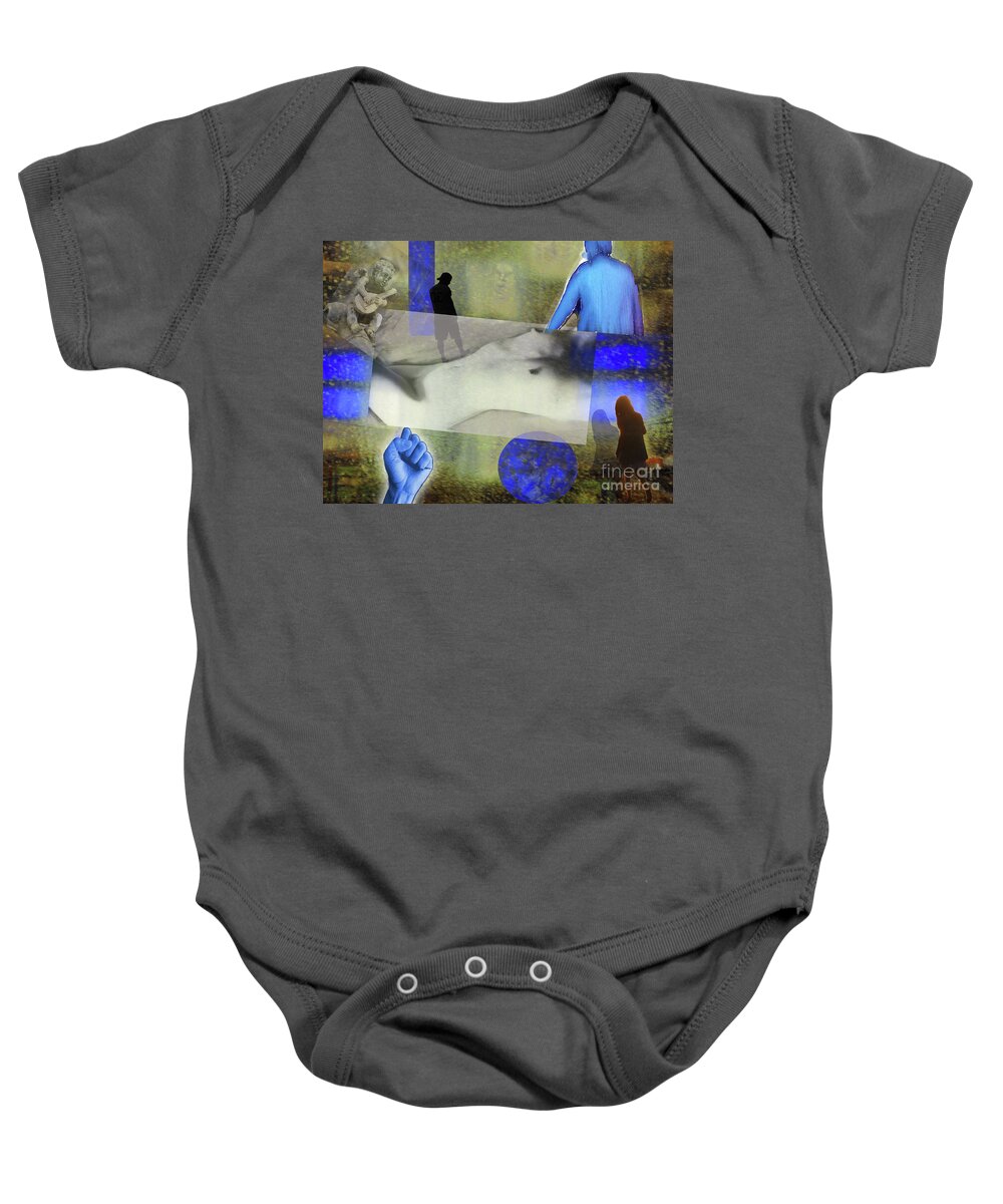 Strong Baby Onesie featuring the mixed media Stay Strong by Jeff Breiman
