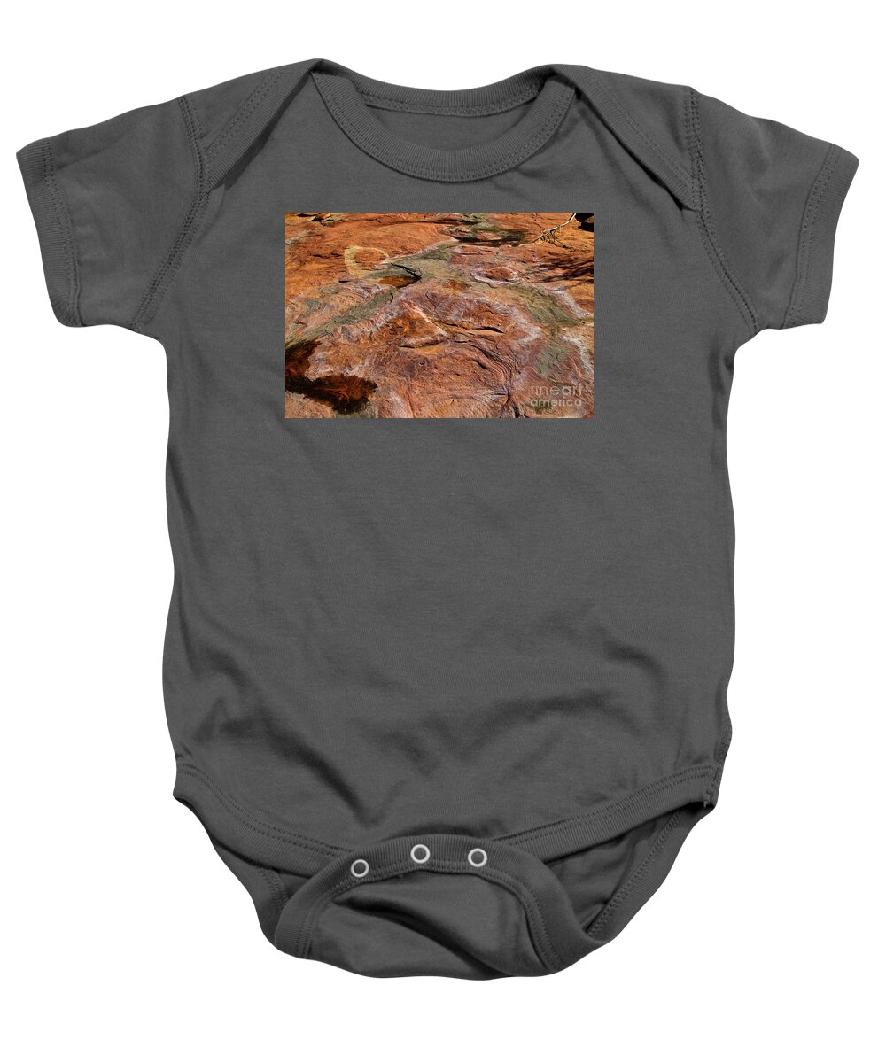 Lake Powell Baby Onesie featuring the photograph Stoney Wash by Kathy McClure