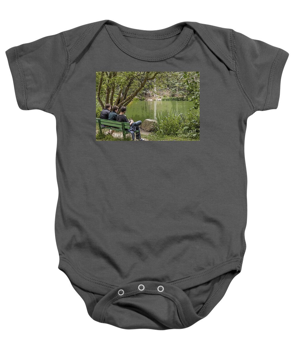 People Baby Onesie featuring the photograph Stow Lake by Kate Brown
