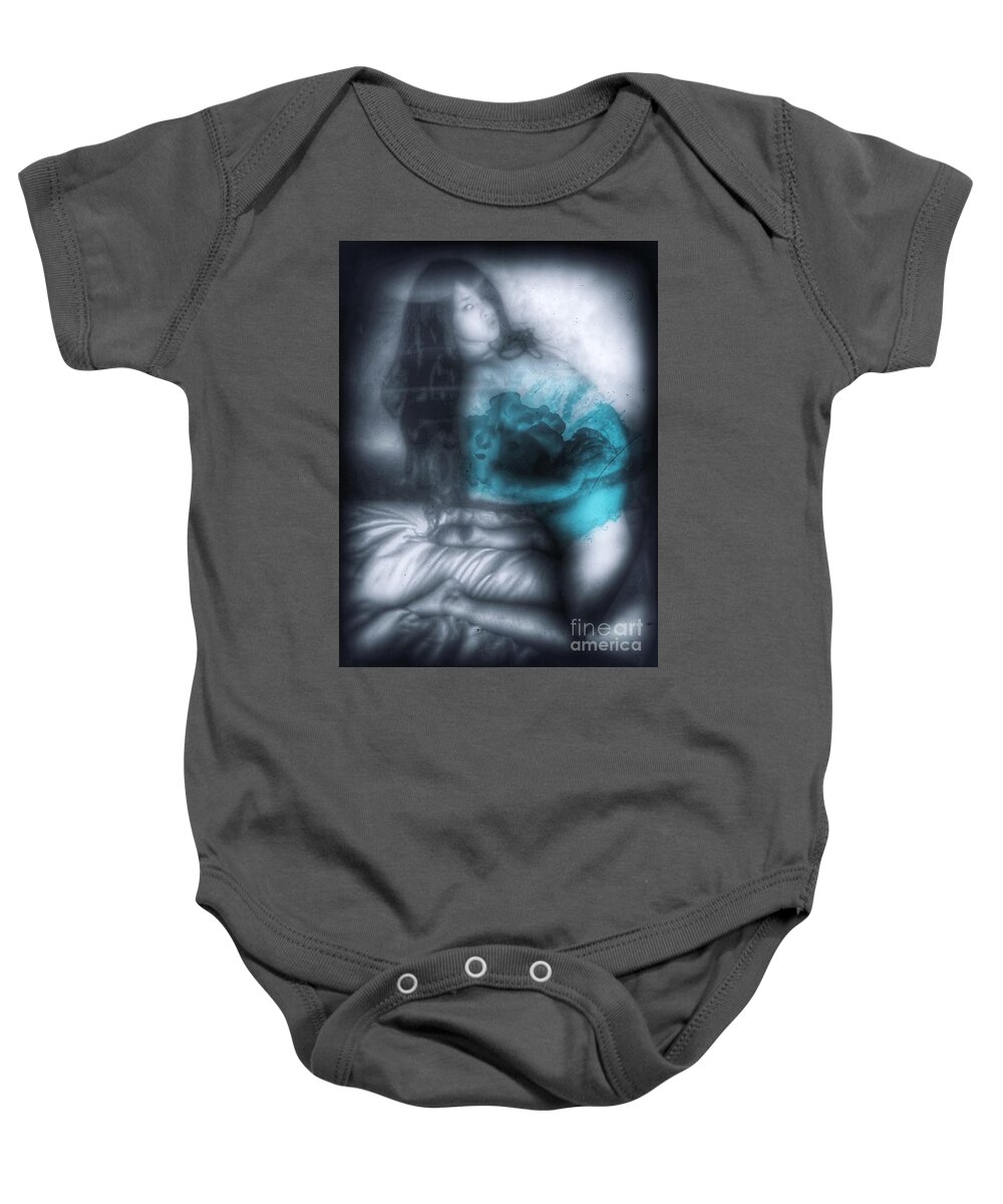  Baby Onesie featuring the photograph Sucio by Jessica S