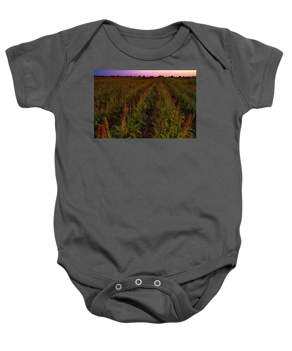 Crop Baby Onesie featuring the photograph Summer Field by Jonathan Davison