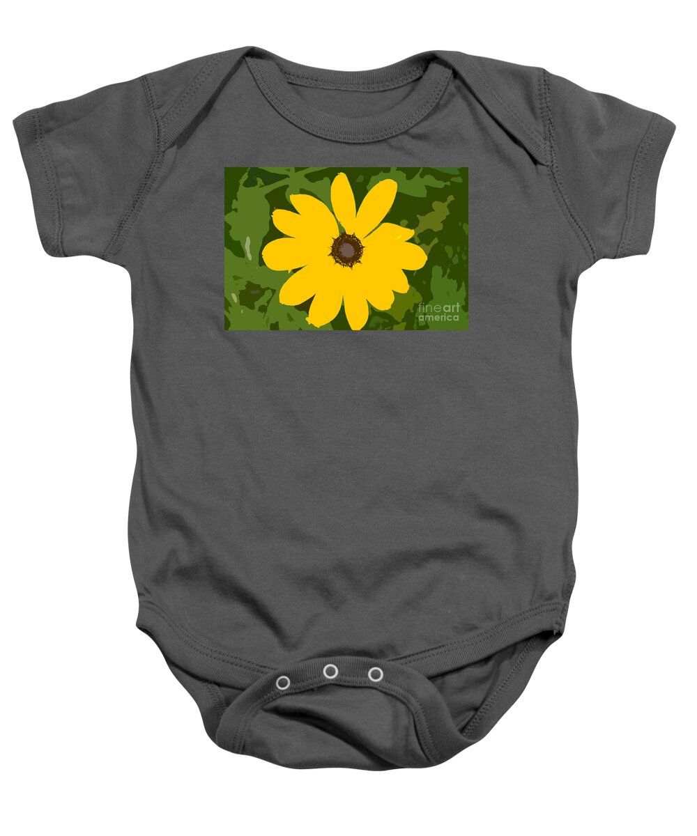 Sunflower Baby Onesie featuring the photograph Sunflower work number 3 by David Lee Thompson