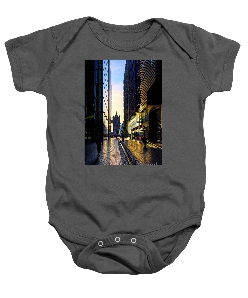 London Baby Onesie featuring the photograph Sunrise on the South Bank by Chris Thaxter