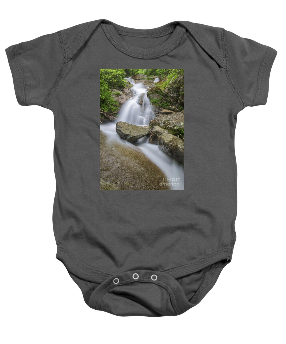 Swiftwater Falls Baby Onesie featuring the photograph Swiftwater Falls - Franconia Notch State Park New Hampshire by Erin Paul Donovan