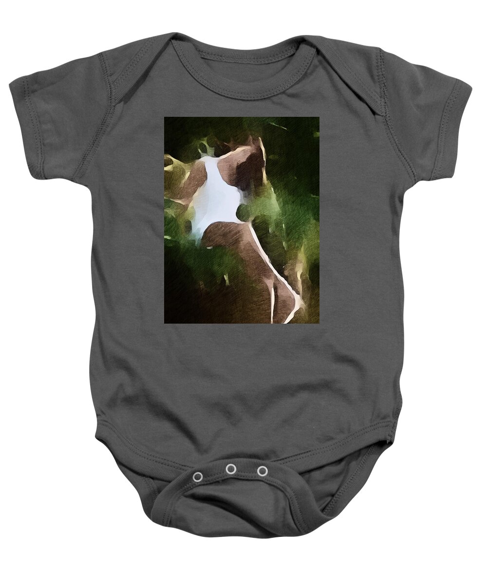 Art Baby Onesie featuring the mixed media Take Me Away by Jeff Iverson