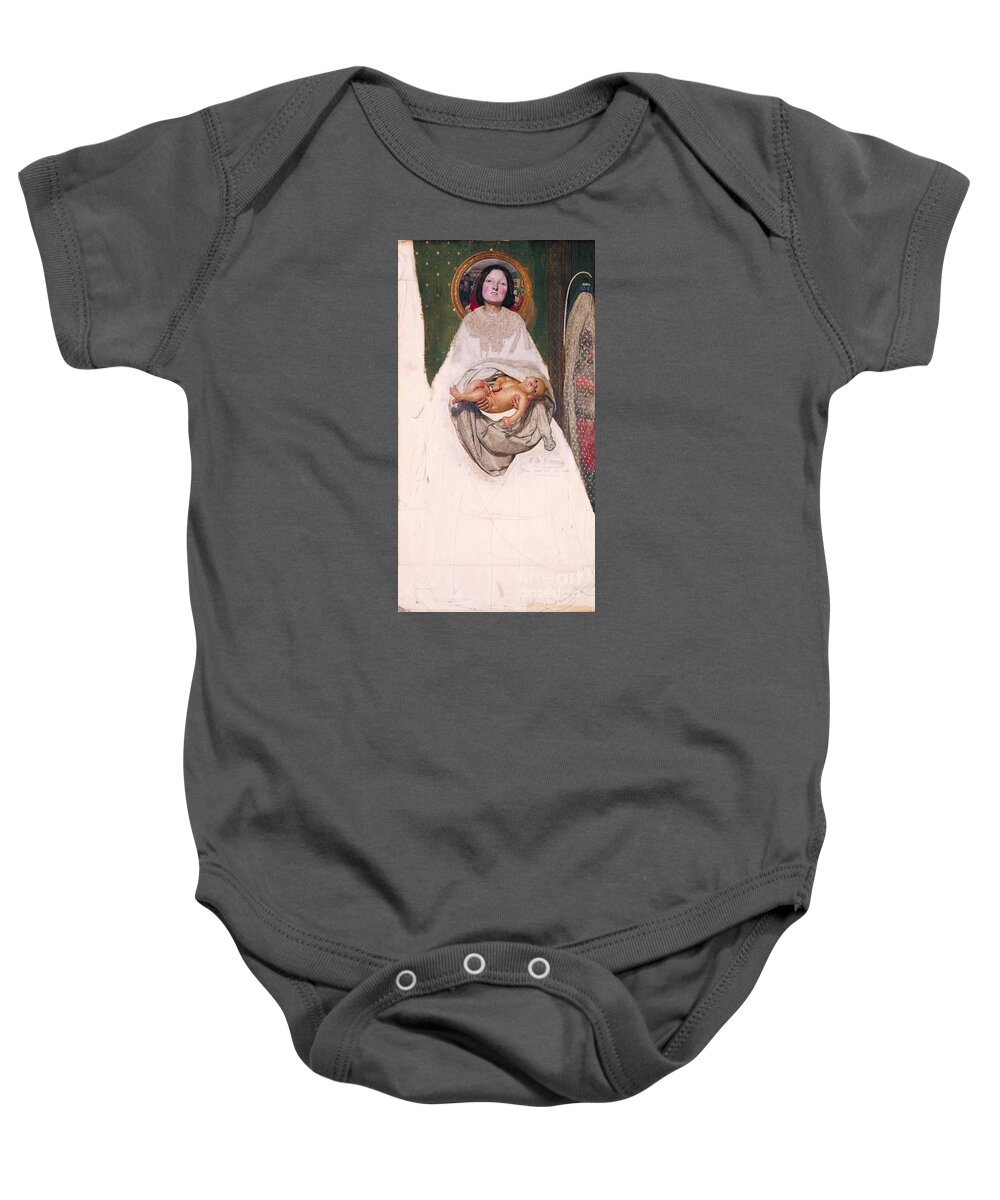 Ford Madox Brown - Take Your Son Baby Onesie featuring the painting Take your Son by MotionAge Designs