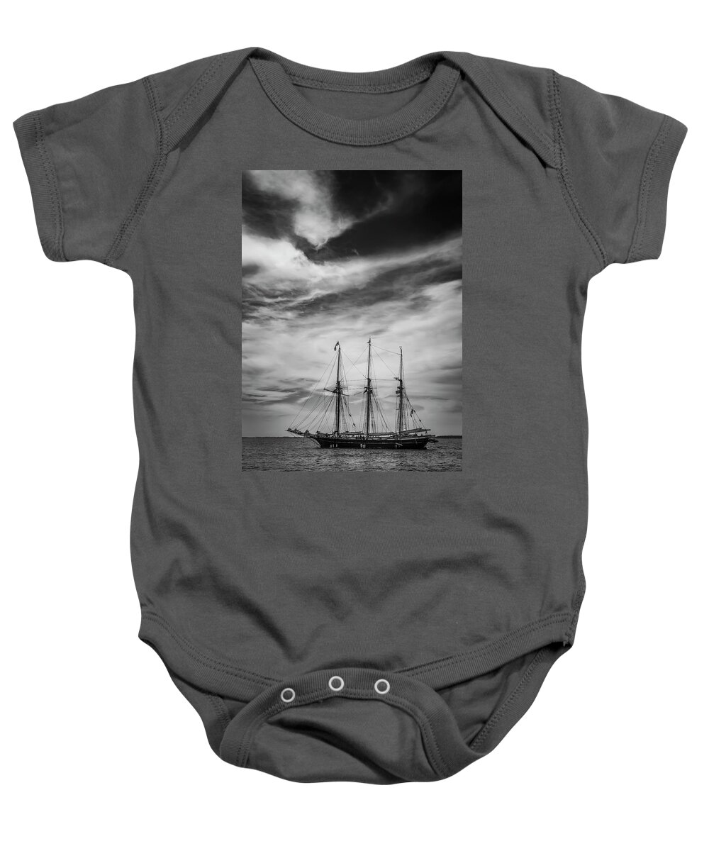 Boats Baby Onesie featuring the photograph Tall Ship by Dale Kincaid
