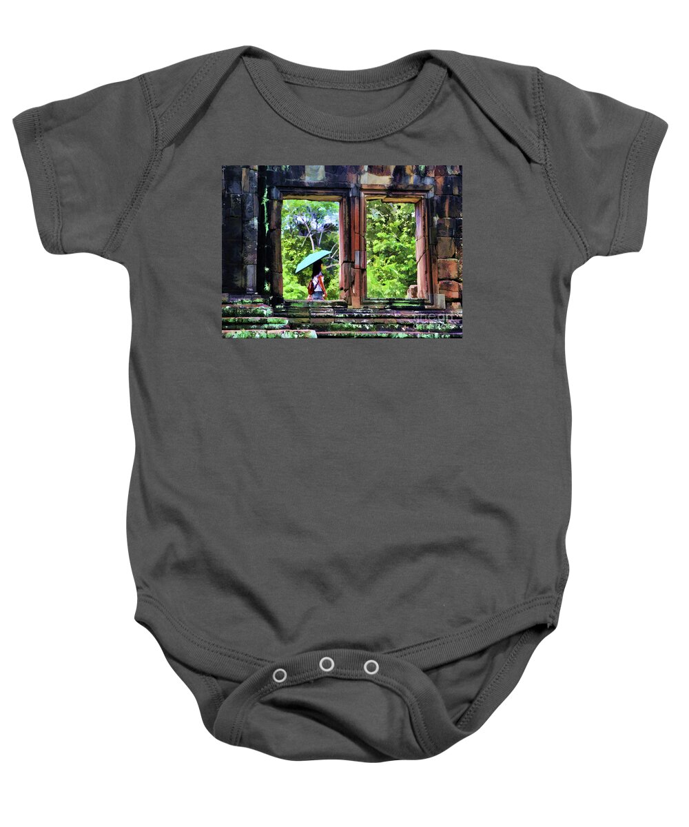 Angkor Wat Baby Onesie featuring the photograph Temples of Cambodia by Chuck Kuhn