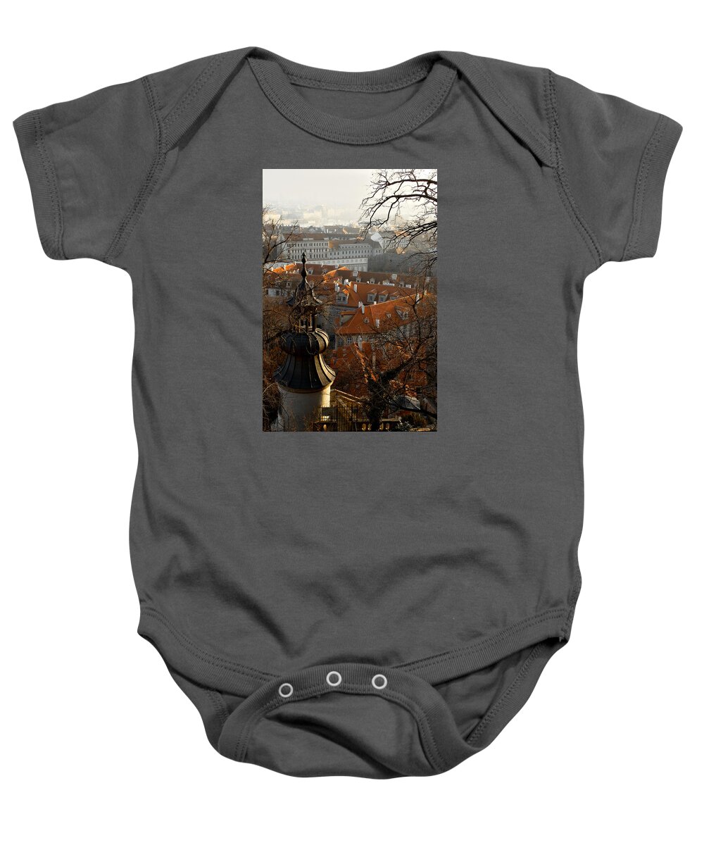 Lawrence Baby Onesie featuring the photograph Terracotta Crowns by Lawrence Boothby