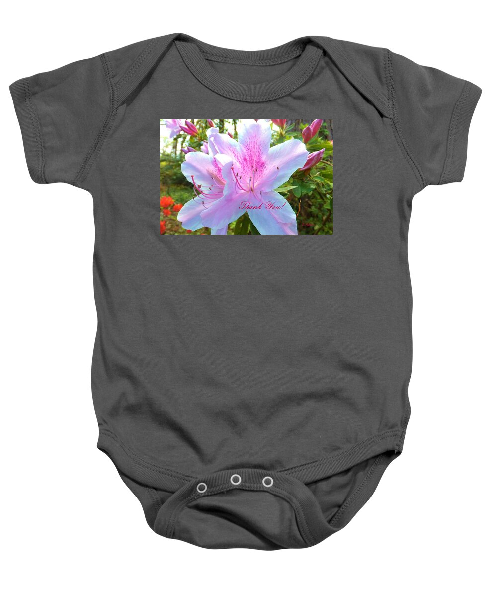Flower Baby Onesie featuring the photograph Thank You by Denise F Fulmer