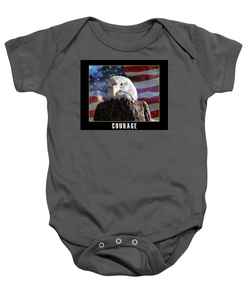 Bald Eagle Baby Onesie featuring the photograph The American Bald Eagle by Anthony Murphy