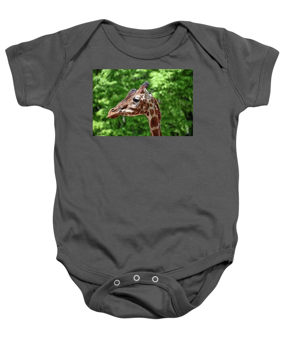 Giraffe Baby Onesie featuring the photograph The Big Guy by Kuni Photography