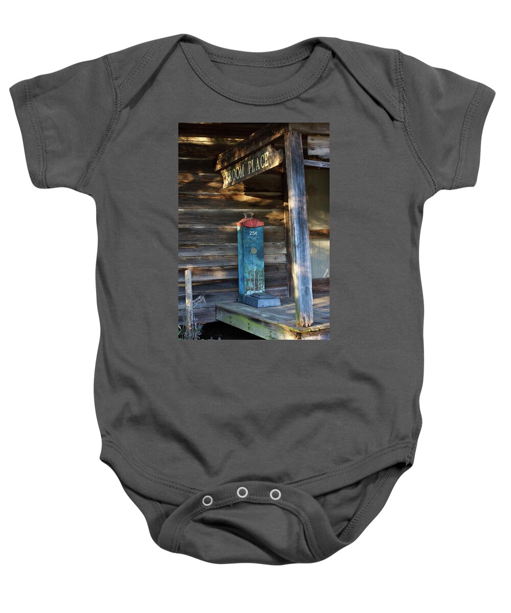 Scenic Baby Onesie featuring the photograph The Broom Place by Skip Willits