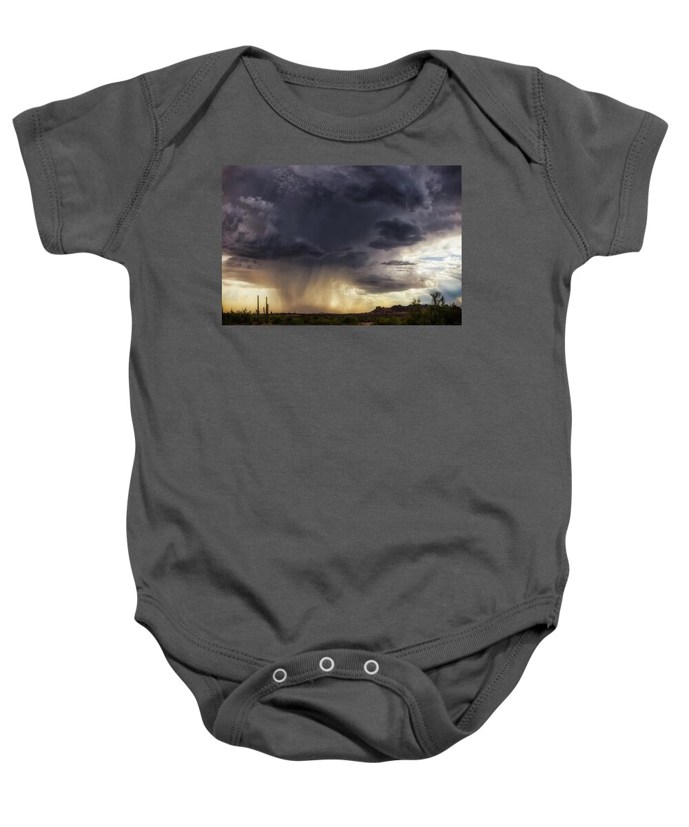 Arizona Baby Onesie featuring the photograph The Day it Rained by Rick Furmanek