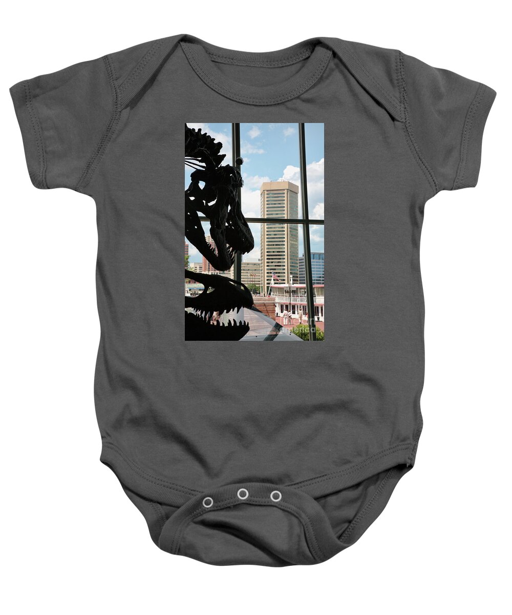 Baltimore Baby Onesie featuring the photograph The Dinosaurs that Ate Baltimore by William Kuta