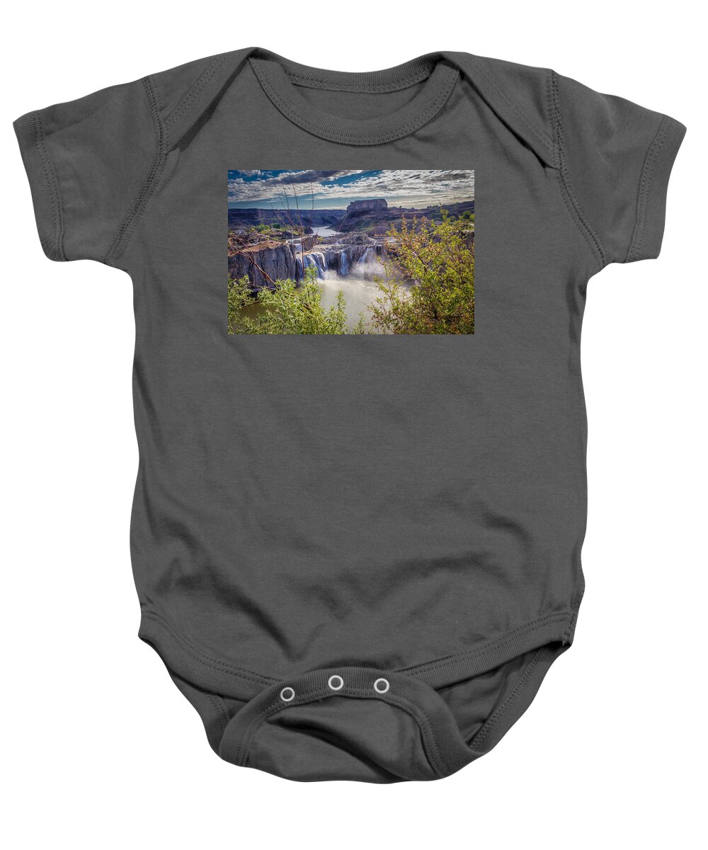  Baby Onesie featuring the photograph The Falls by Michael W Rogers