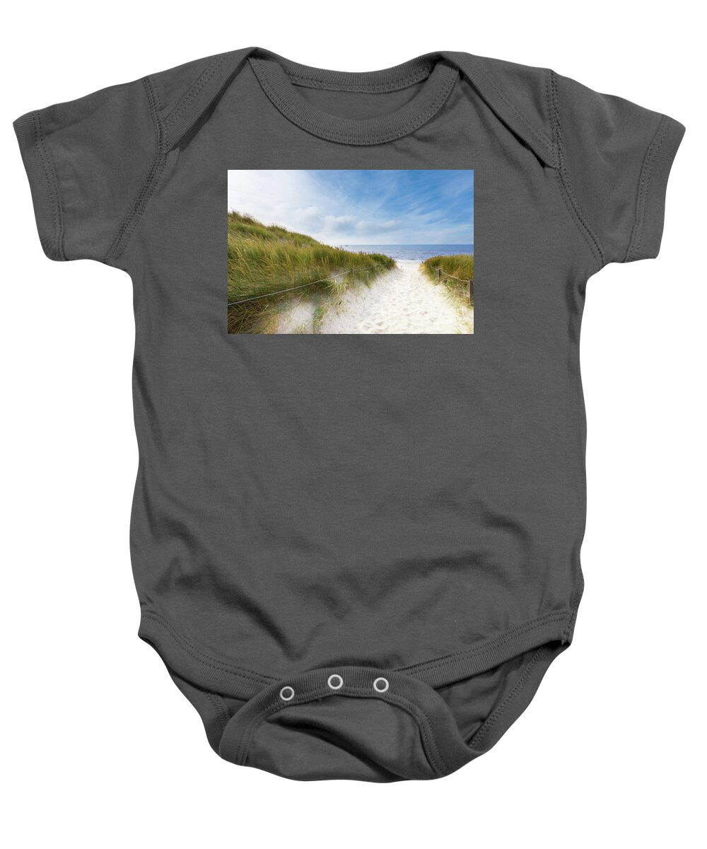 Europe Baby Onesie featuring the photograph The First Look At The Sea by Hannes Cmarits