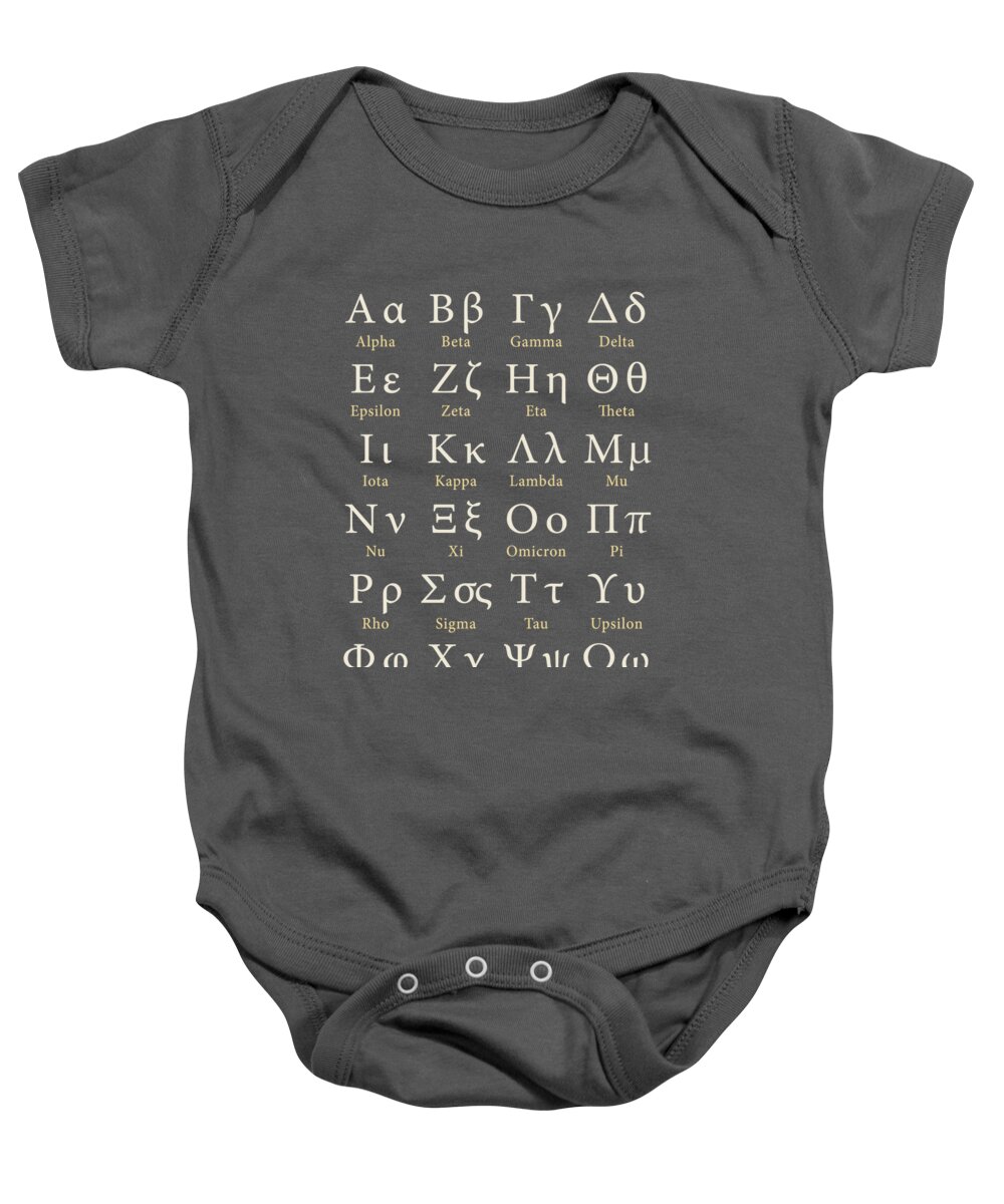 Greek Alphabet Baby Onesie featuring the photograph The Greek Alphabet by Mark Rogan