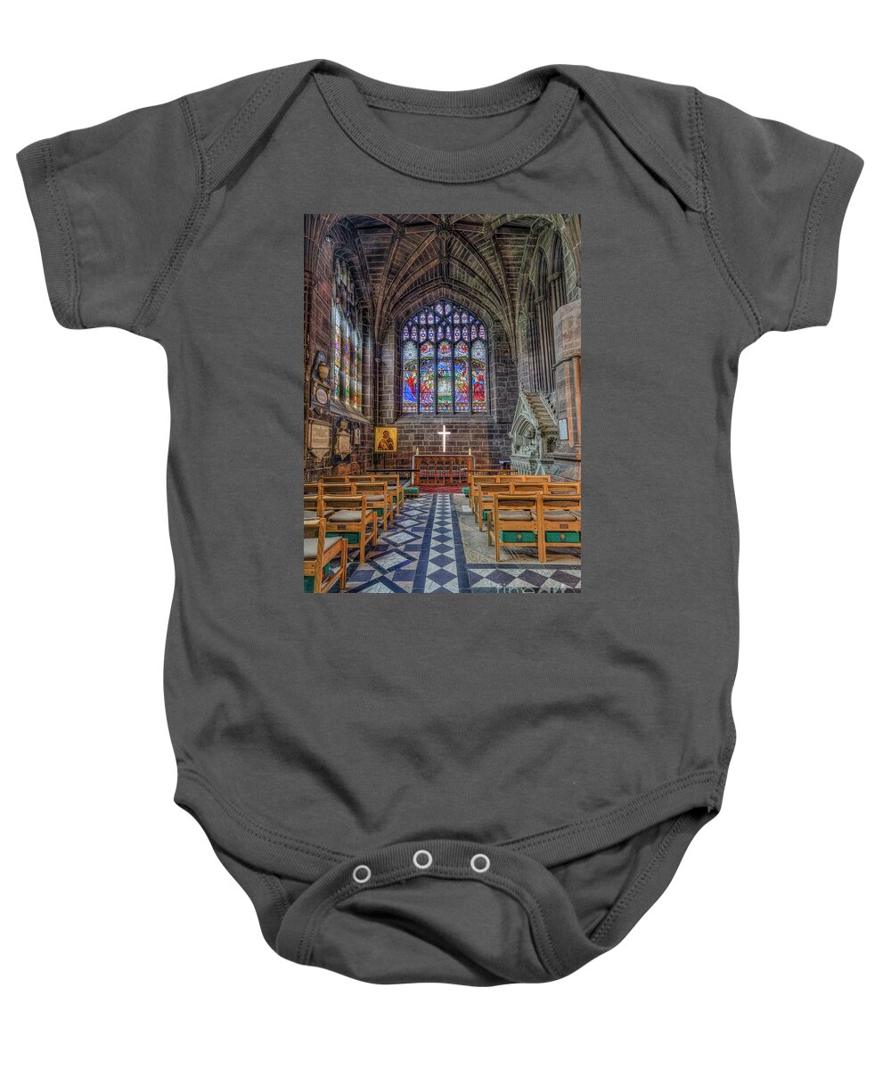 Cross Baby Onesie featuring the photograph The Holy Cross by Ian Mitchell