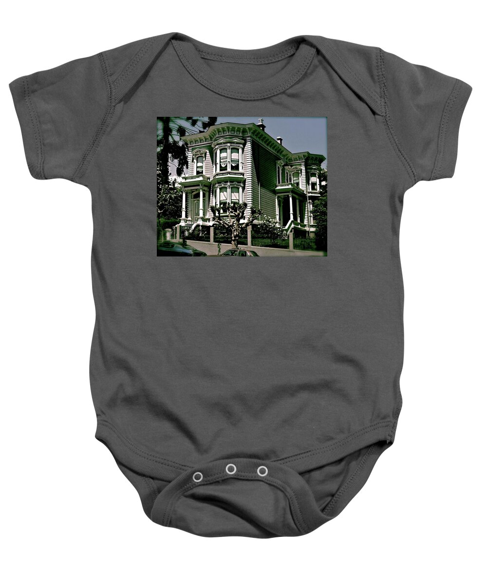 San Francisco Baby Onesie featuring the photograph The House On The Hill by Ira Shander