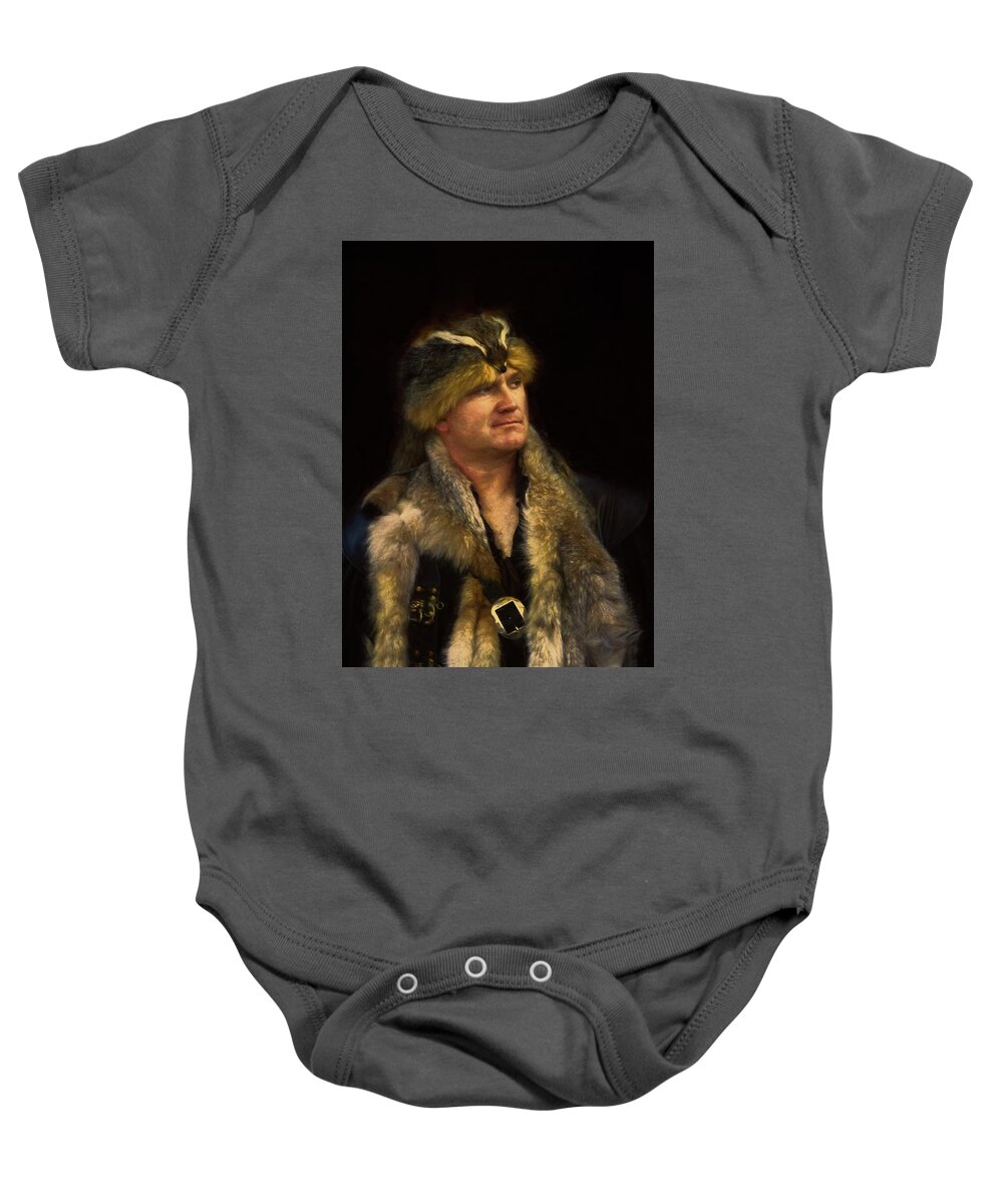 Hunter Baby Onesie featuring the photograph The Huntsman by John Rivera