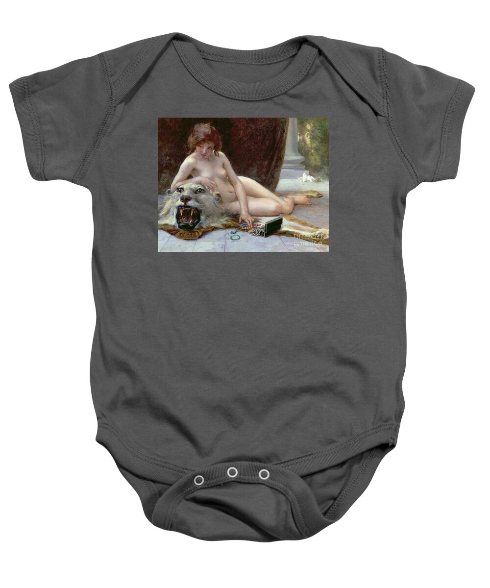 Nude Baby Onesie featuring the painting The Jewel Case by Guillaume Seignac