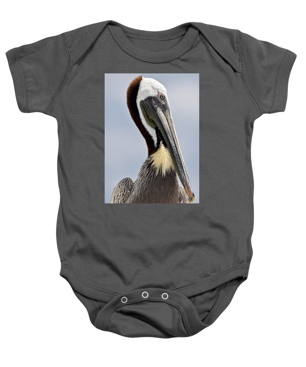 Original Baby Onesie featuring the photograph The Majestic Pelican by WAZgriffin Digital