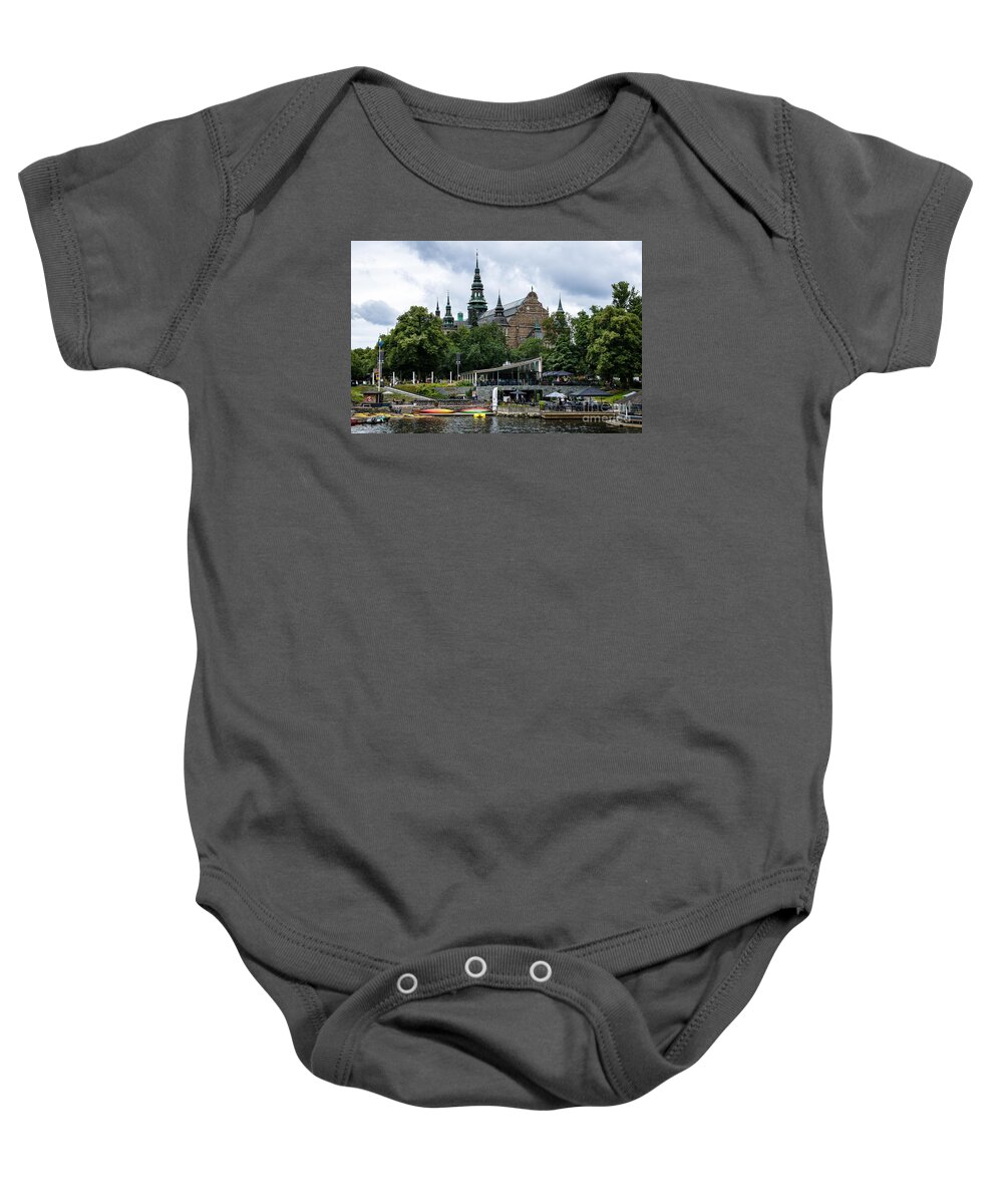 Photography Baby Onesie featuring the photograph The Nordic Museum at Djurgarden by RicardMN Photography