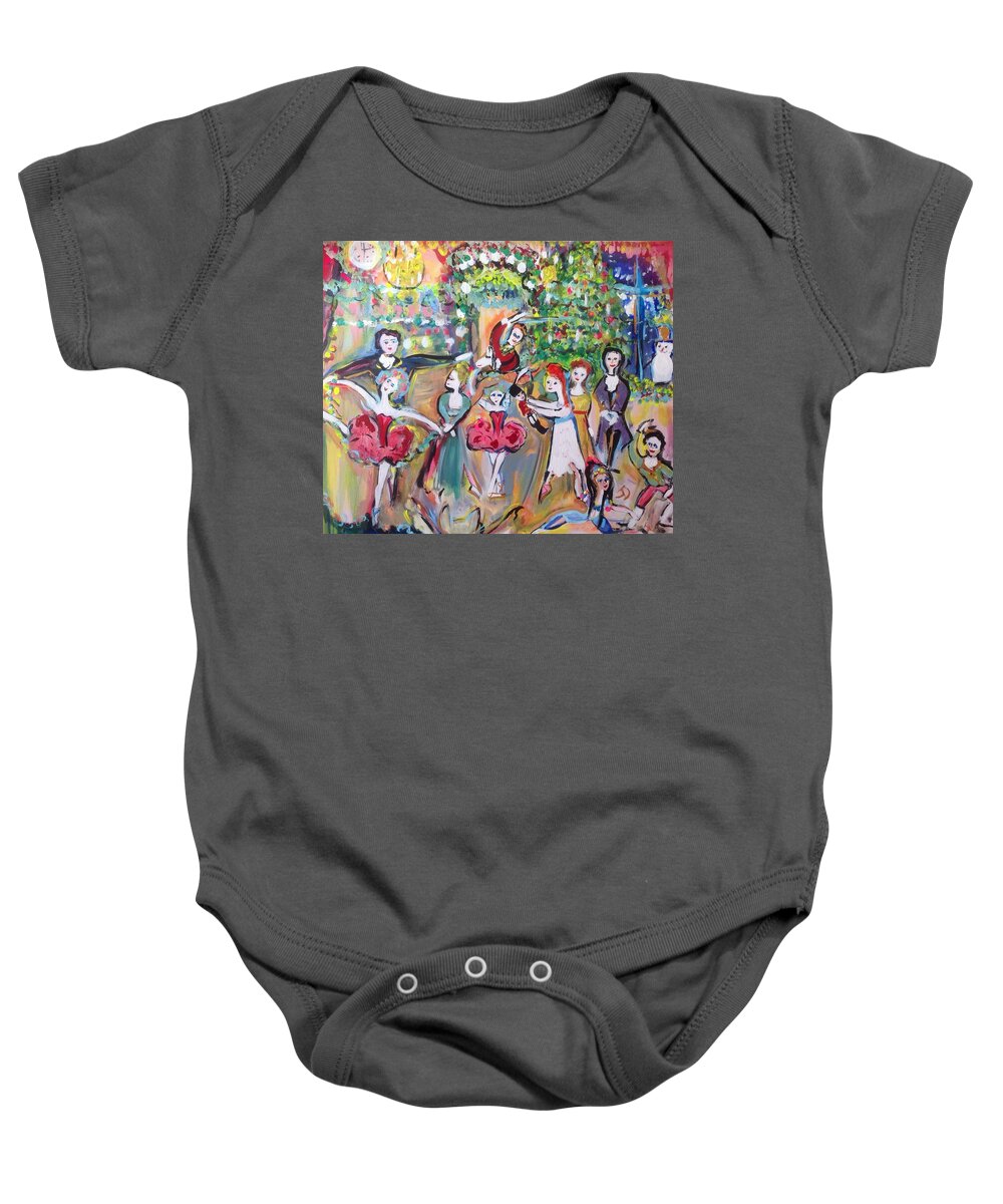Ballet Baby Onesie featuring the painting The Nutcracker by Judith Desrosiers
