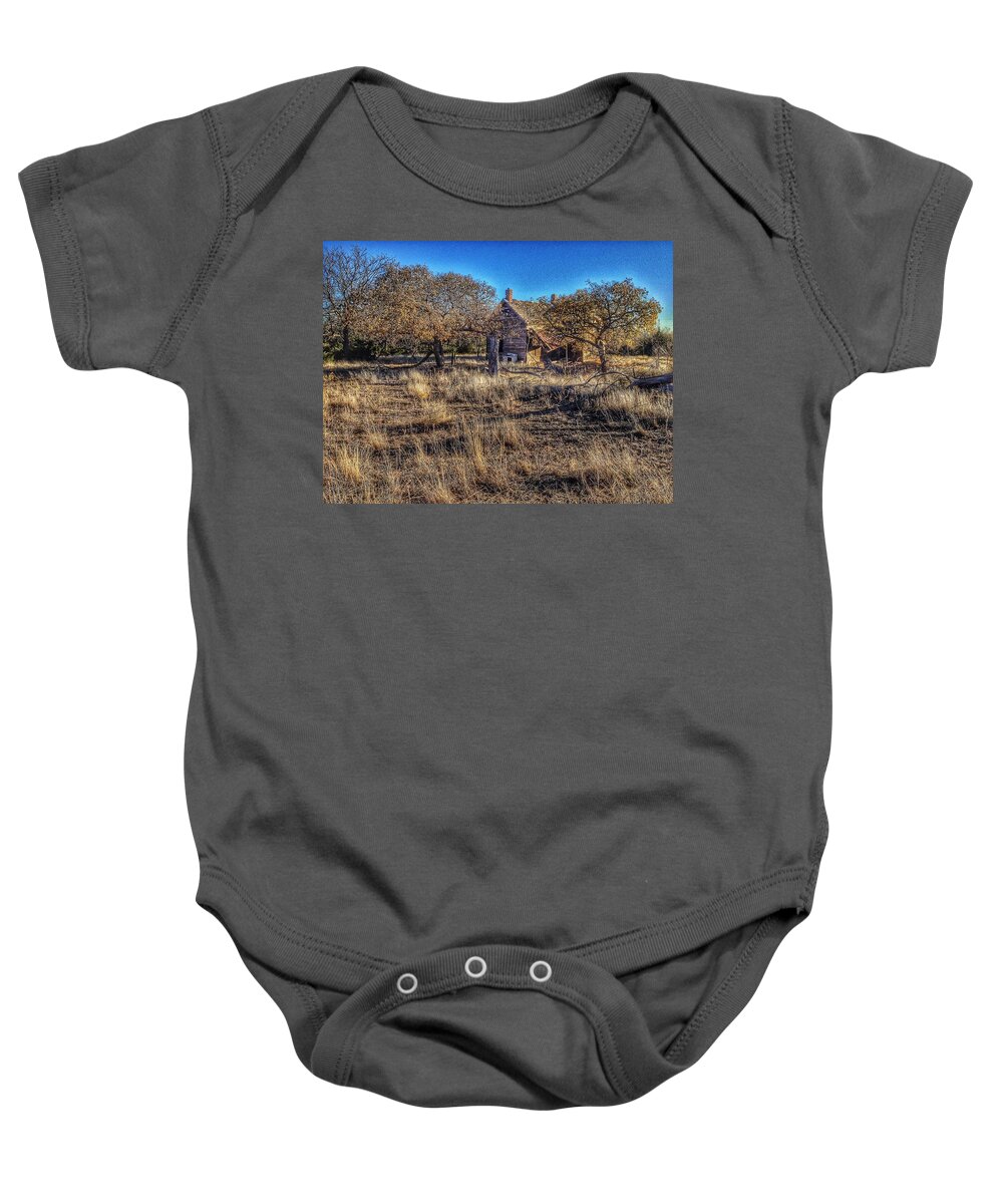 Old House Baby Onesie featuring the photograph The Old Hyman Place by Buck Buchanan