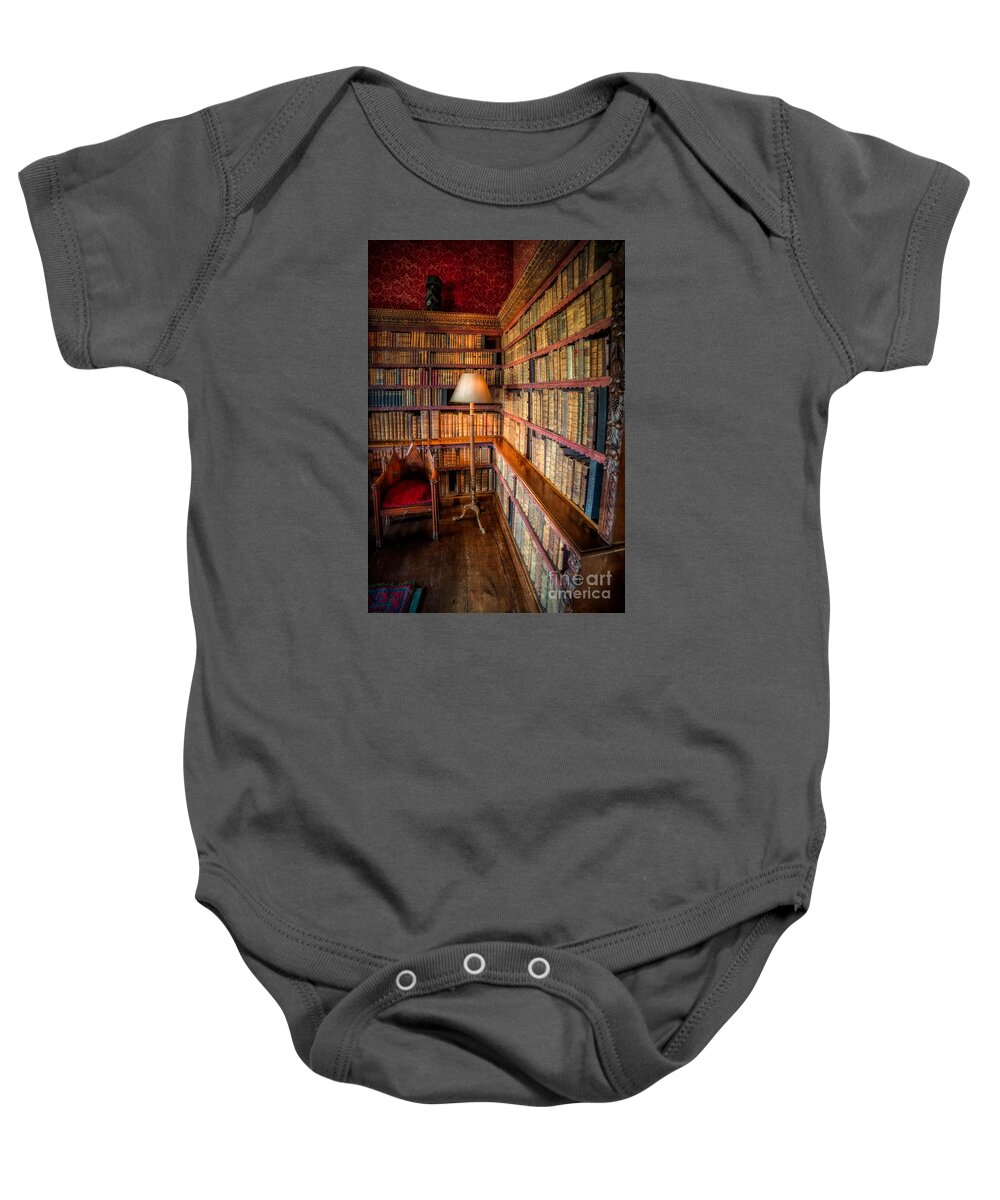 Library Baby Onesie featuring the photograph The Old Library by Adrian Evans