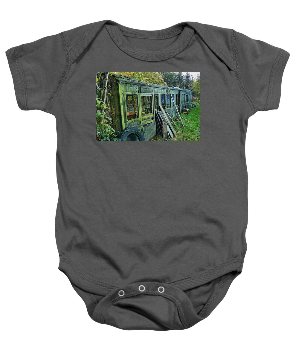 Vintage Baby Onesie featuring the photograph The 'Open' Saloon by Richard Denyer
