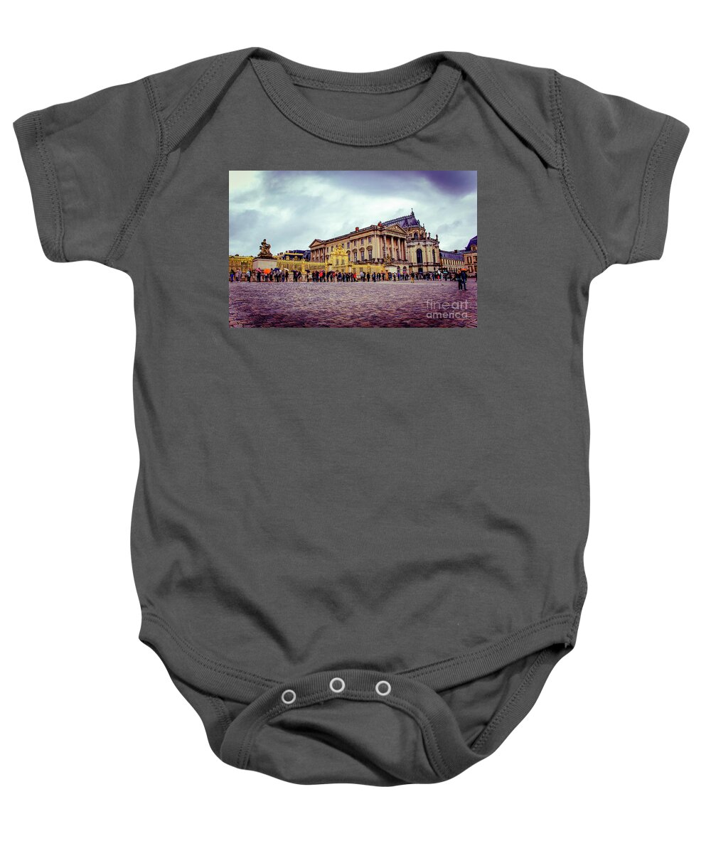 Garden Baby Onesie featuring the photograph The Palace of Versailles by Marina McLain