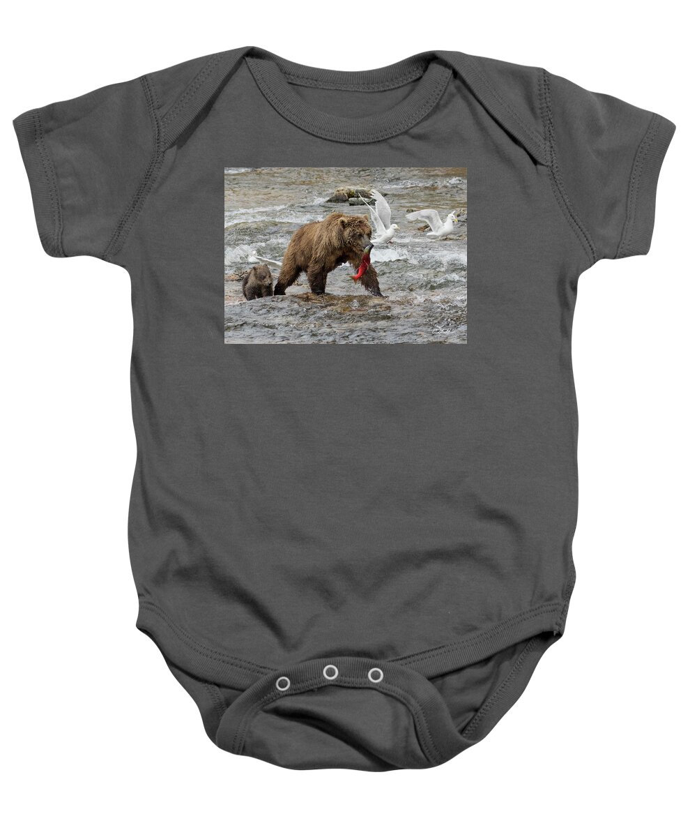 Alaska Baby Onesie featuring the photograph The Plight of the Sockeye by Cheryl Strahl