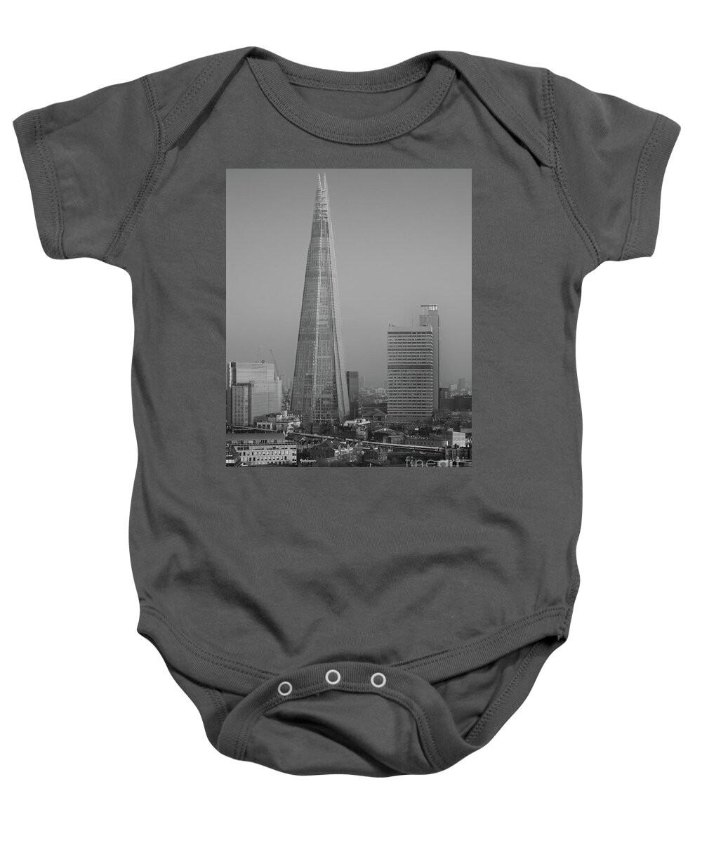 The Shard Baby Onesie featuring the photograph The Shard, London by Perry Rodriguez