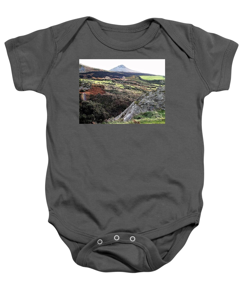 Baby Onesie featuring the photograph The Sugarloaf, Bray, Wicklow by Val Byrne